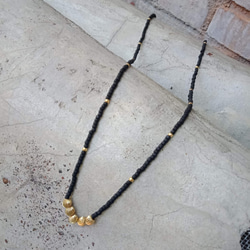 Industrial Black Glasses chain Necklace 4枚目の画像