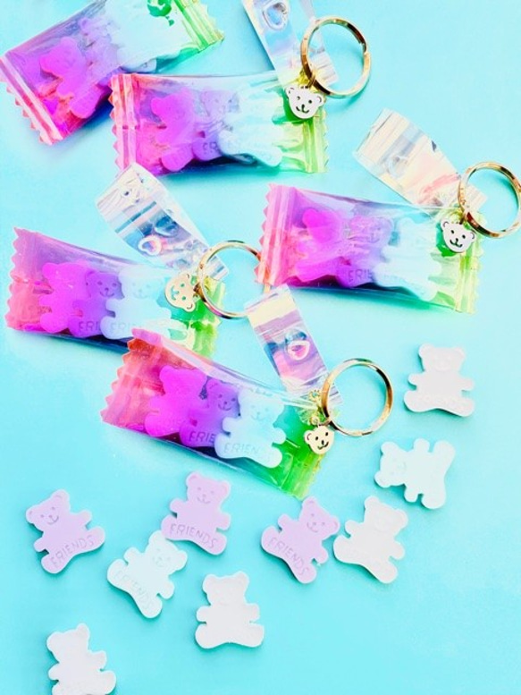 Triple Bear's Tablet Candy Rainbow color packaged charm 2枚目の画像