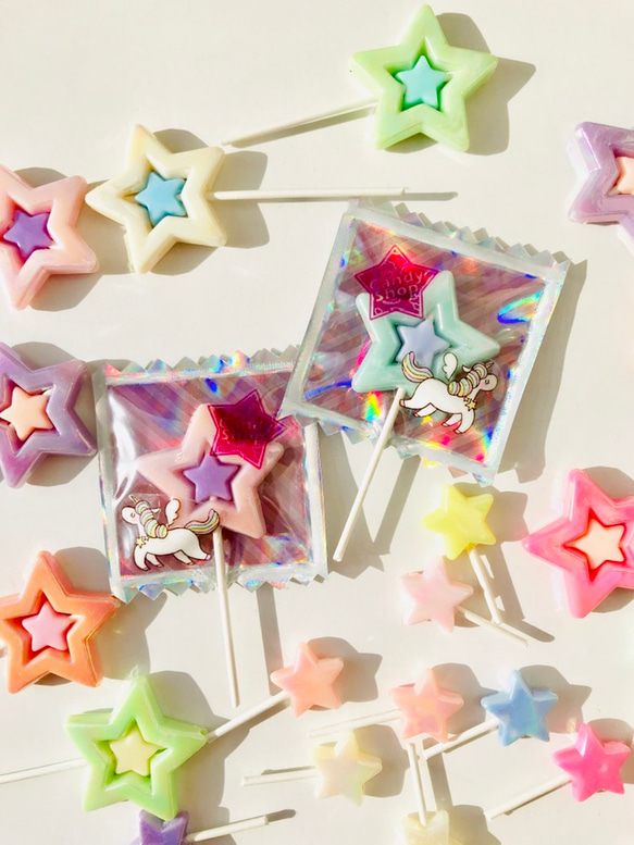 Candy shop Lollypop star charm 5枚目の画像