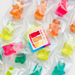 Rainbow coloful Beary sweets 連結クマグミ　パッケージチャーム 4枚目の画像