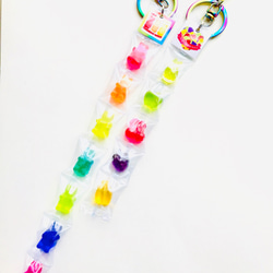Rainbow coloful Beary sweets 連結クマグミ　パッケージチャーム 5枚目の画像