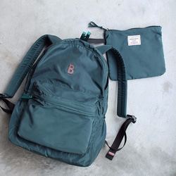 BAGCOM･[柔感系列]柔感素色收納後背包(A4 OK)-綠色★100437-50 第1張的照片