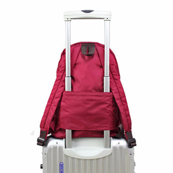 BAGCOM･[柔感系列]柔感素色收納後背包(A4 OK)-紅色★100437-20 第4張的照片