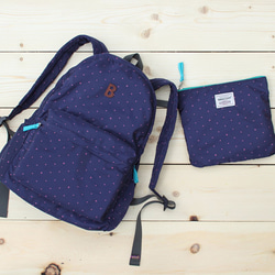 Mildred Backpack(A4 OK)- Dark blue ★100416-30 5枚目の画像