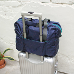 BAGCOM･[柔感系列]柔星收納旅行袋-深藍★100420-30 第3張的照片