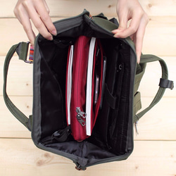BAGCOM All purpose pockets bag(13.5'' Laptop OK)-Army★443-51 4枚目の画像