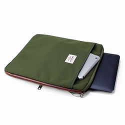 BAGCOM･多夾層好用袋(13.5'' Laptop OK)-軍綠★100443-51 第7張的照片