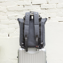 BAGCOM･[好用系列] 雙帶好用手提後背包(14’’Laptop OK)-灰色★100454-03 第2張的照片
