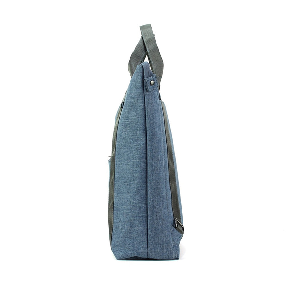 BAGCOM･[好用系列] 雙帶好用手提後背包-藍色★100454-32 第6張的照片