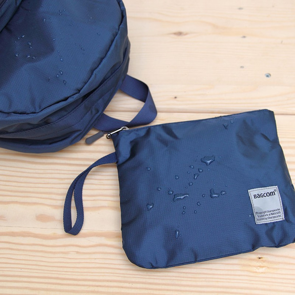 Light-Fold Water Stop Backpack(14'' Laptop OK)-Black 3枚目の画像