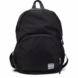 Light-Fold Water Stop Backpack(14'' Laptop OK)-Black 8枚目の画像