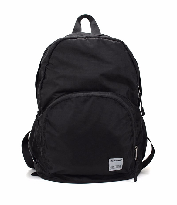 Light-Fold Water Stop Backpack(14'' Laptop OK)-Black 8枚目の画像