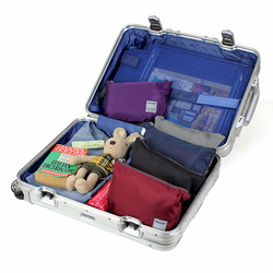 BAGCOM･[無感系列]無感抗水旅行袋(15'' Laptop OK)-紫色★100251-40 第5張的照片
