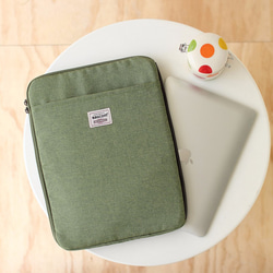 All purpose pockets bag(14'' Laptop OK)-Green★100443-56 1枚目の画像