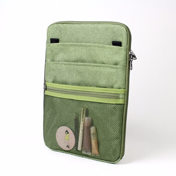 All purpose pockets bag(14'' Laptop OK)-Green★100443-56 5枚目の画像