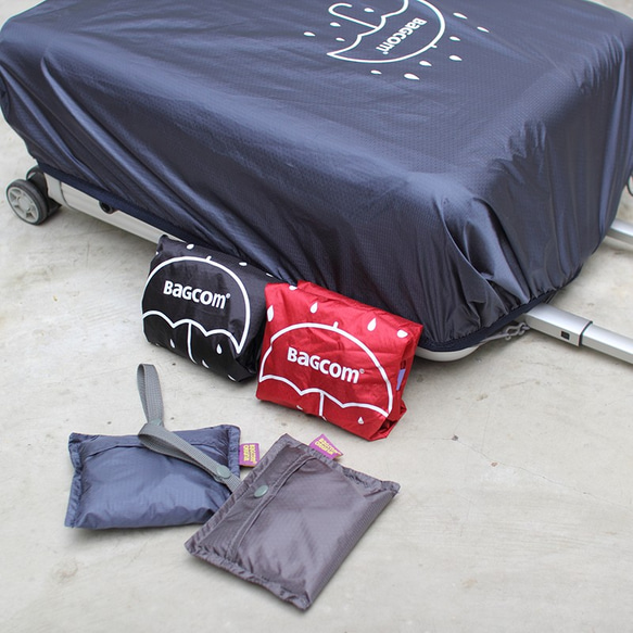 BAGCOM･ 通用型背包防水雨罩-紅色 ★108009-20 第8張的照片