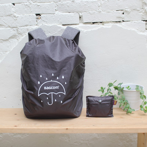 BAGCOM･ 通用型背包防水雨罩-深灰 ★108009-02 第1張的照片