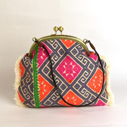 Tribal kimono dress handbag Hmong handbag 第3張的照片