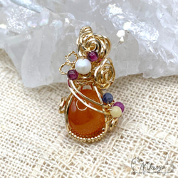 バラ色✴︎インペリアルロードナイトのフラワーガーデンワイヤー