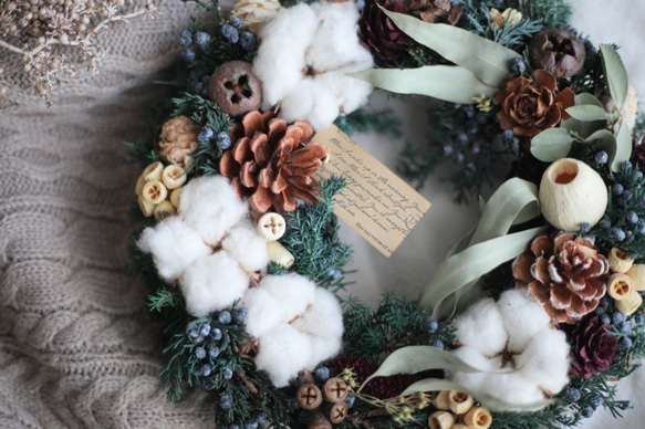 【Creema限定】Christmas wreath〜natural❇︎Mサイズ 3枚目の画像