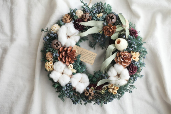 【Creema限定】Christmas wreath〜natural❇︎Mサイズ 4枚目の画像