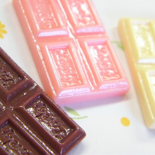 板チョコ☆3色6個セット デコパーツ fraise 通販 6671321｜Creema