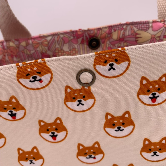 ダックフォートショップ_三用バッグ（ハンド、ショルダー、クロスバック）Shiba Inu_Handbags_布製 3枚目の画像