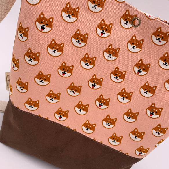 ダックフォートショップ_三用バッグ（ハンド、ショルダー、クロスバック）Shiba Inu_Handbags_布製 4枚目の画像