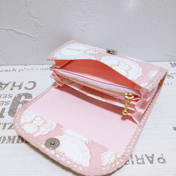 送料無料♡ビションフリーゼのミニ財布(ピンク) 5枚目の画像
