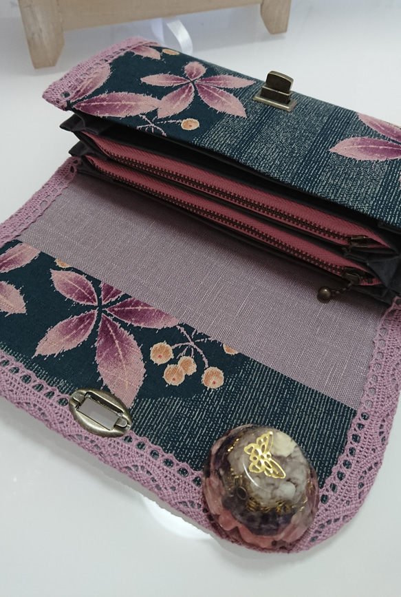 和柄長財布(薄紫) 4枚目の画像
