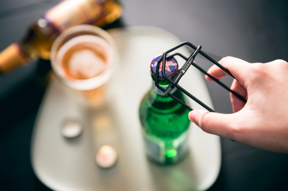 ハウスボトルオープナー - ローズゴールド（ステンレス） 3枚目の画像