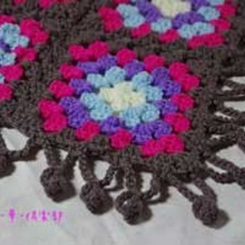 モチーフ編み】レトロ可愛いブランケット【登場】 その他インテリア