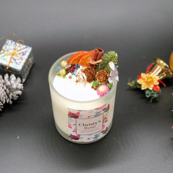 <<克莉絲玫瑰>>聖誕節香氛大豆蠟燭 居家香氛系列 禮物小品 交換禮物 第3張的照片