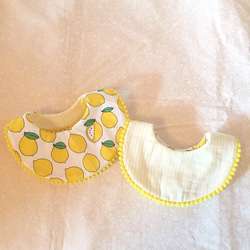 lemon×stripe bib 4枚目の画像