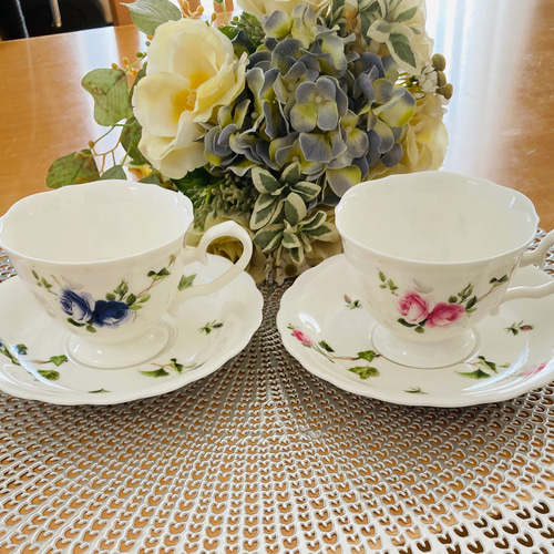 薔薇ペア プリンセス ティーカップ&ソーサー ティーカップ