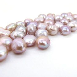 Natural Stone Beads /淡水パールビーズ【Potato Purple Pink 8~9mm】 ８個 3枚目の画像