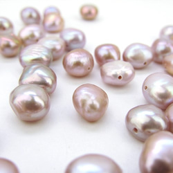 Natural Stone Beads /淡水パールビーズ【Potato Purple Pink 8~9mm】 ８個 5枚目の画像