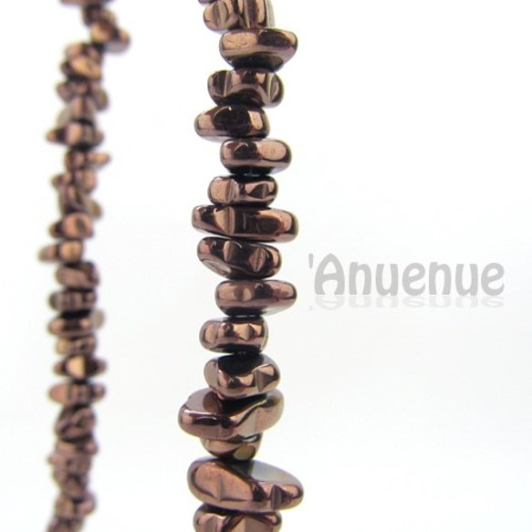 Natural Stone Beads /ヘマタイトストーンビーズ【 Bronze Irregular Shape 】 1枚目の画像