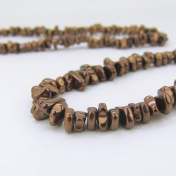 Natural Stone Beads /ヘマタイトストーンビーズ【 Bronze Irregular Shape 】 3枚目の画像
