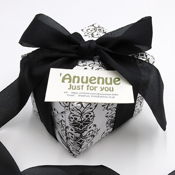 シルクタッチシフォンリボン【ブラック/ Black】25mm×2m リボン