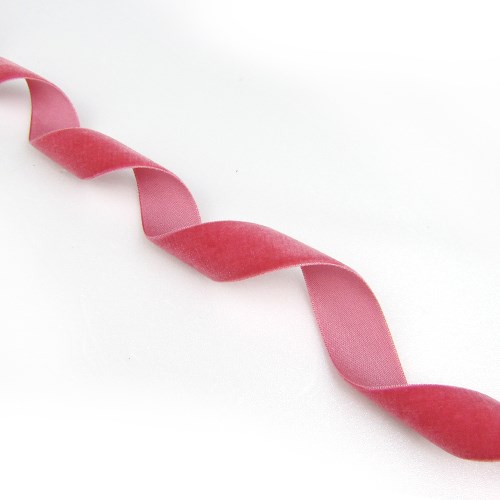 ベルベットリボン Rose Pink(ローズピンク)25mm×1m リボン ベルベットリボン Rose Pink(ローズピンク)25mm×1m リボン