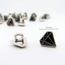 ミニシャンクボタン 12mm【Diamond】 10個 4枚目の画像