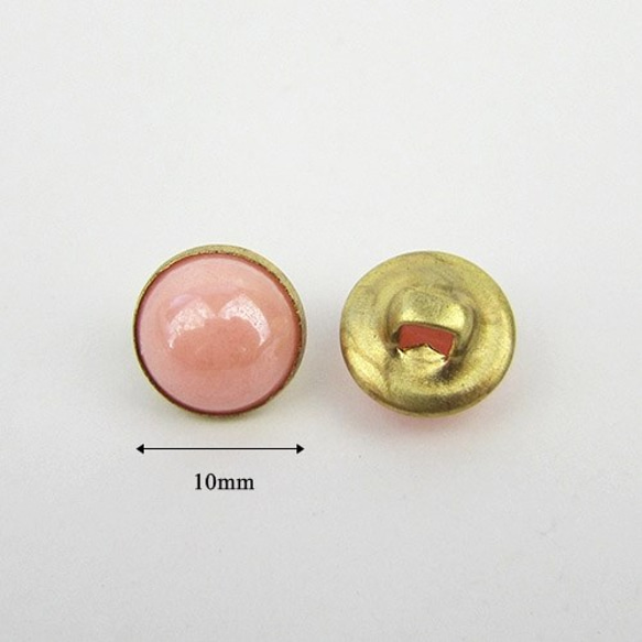 ミニシャンクボタン 10mm【CANDY/ PINK】 10個 3枚目の画像