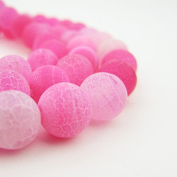 天然石 Ice candy Stone beads 【 ice Pink 】 １0個 4枚目の画像