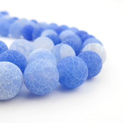 天然石 Ice candy Stone beads 【 ice Blue 】 １0個 4枚目の画像