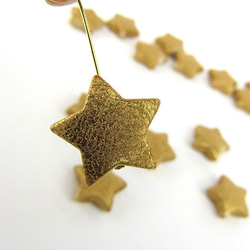 シワ加工 STAR Beads 【Bronze】6個 2枚目の画像