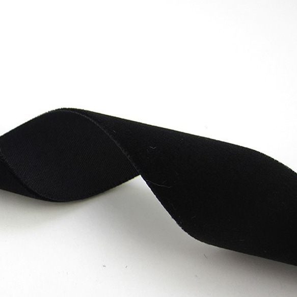 ベルベットリボン Black（ブラック）25mm×1m 3枚目の画像