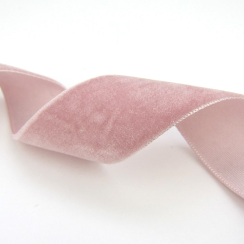 ベルベットリボン Rose Pink（ローズピンク）25mm×1m リボン