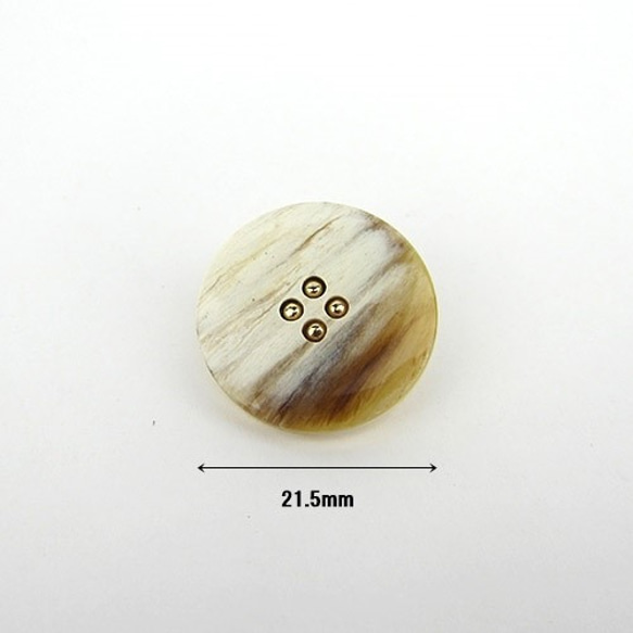 シャンクボタン　21.5mm【Shell & Gold dots 】4個 3枚目の画像