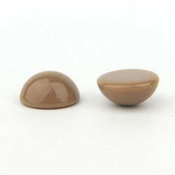チョコレートカラーカボション 15mm 【Round / Cocoa】6個 2枚目の画像